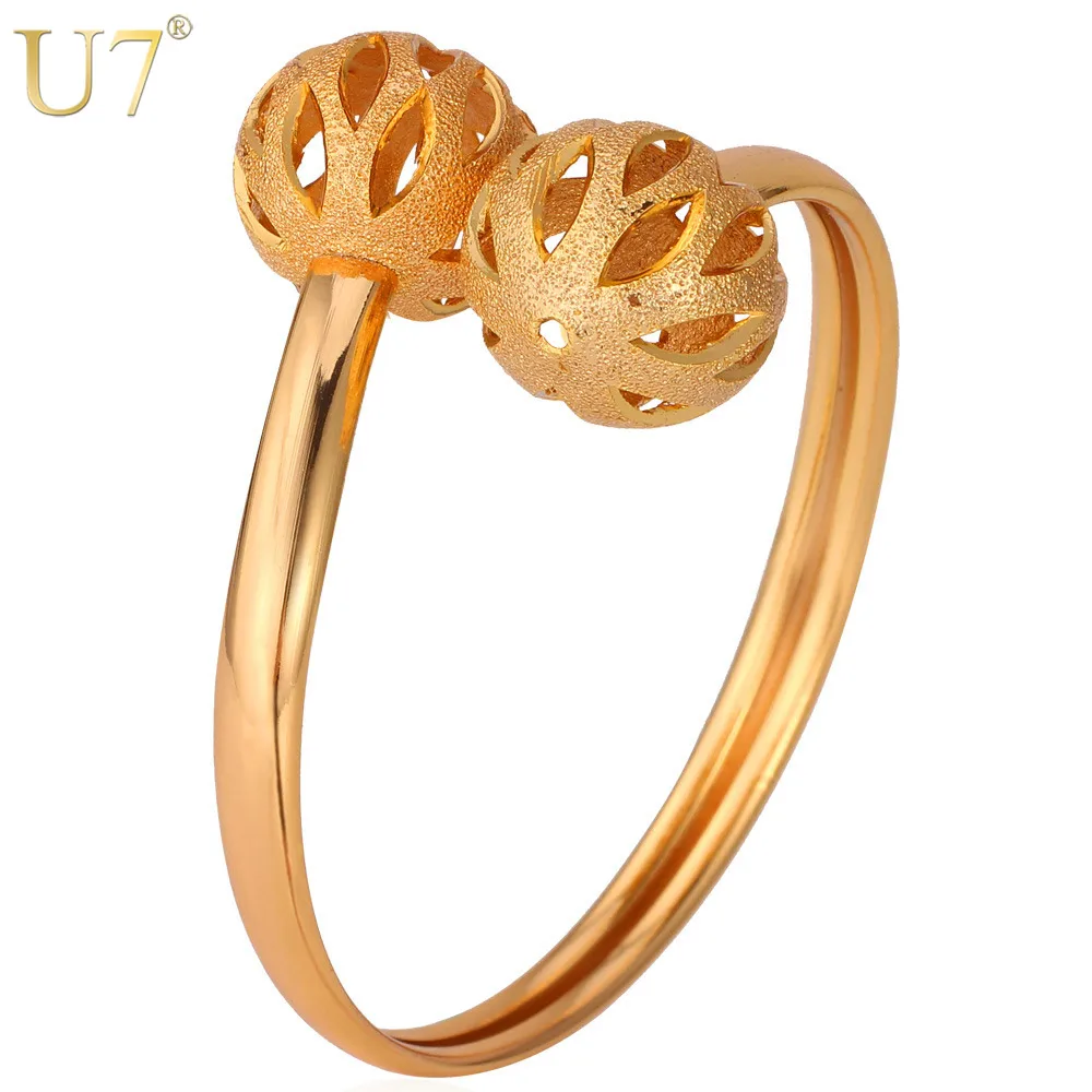 U7 Trendy Gold/Silver Color Unisex Fashion Jewelry Unique Hollow Ball Cuff Bracelet Bangle H609
U7 Trendy Gold/Silver Color Unisex Fashion Jewelry Unique Hollow Ball Cuff Bracelet Bangle H609