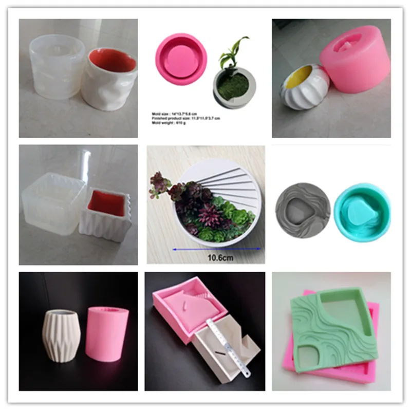 Modern Simple Concrete Craft Decorating flowerpot Silicone Mold Handmade Desktop Cement Planter Molds for flower pot vase making
Modern Simple Concrete Craft Decorating flowerpot Silicone Mold Handmade Desktop Cement Planter Molds for flower pot vase making