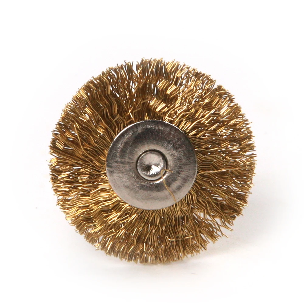 Fixmee 50Pcs 22mm Rotary Tool Brass Wheel Wire Brush Set - Fits Dremel ,1/8" Shank ,Clean, Polish, Prep
Fixmee 50Pcs 22mm Rotary Tool Brass Wheel Wire Brush Set - Fits Dremel ,1/8" Shank ,Clean, Polish, Prep