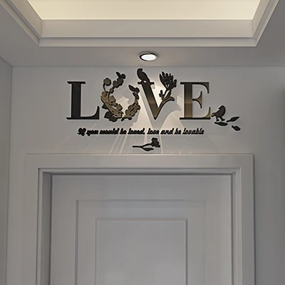 Romantic Love Decoration Luxury Acrylic 3D Wall Stickers For Living Room Bedroom
Romantic Love Decoration Luxury Acrylic 3D Wall Stickers For Living Room Bedroom