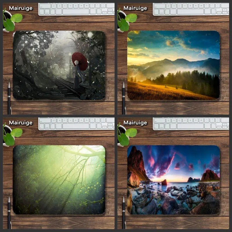 Mairuige Beauty Mousepads Fantasy Tables Mats 22X18/25X20cm Landscape Painting Style Creative DIY Rubber Anti-skid Mouse Pad
Mairuige Beauty Mousepads Fantasy Tables Mats 22X18/25X20cm Landscape Painting Style Creative DIY Rubber Anti-skid Mouse Pad