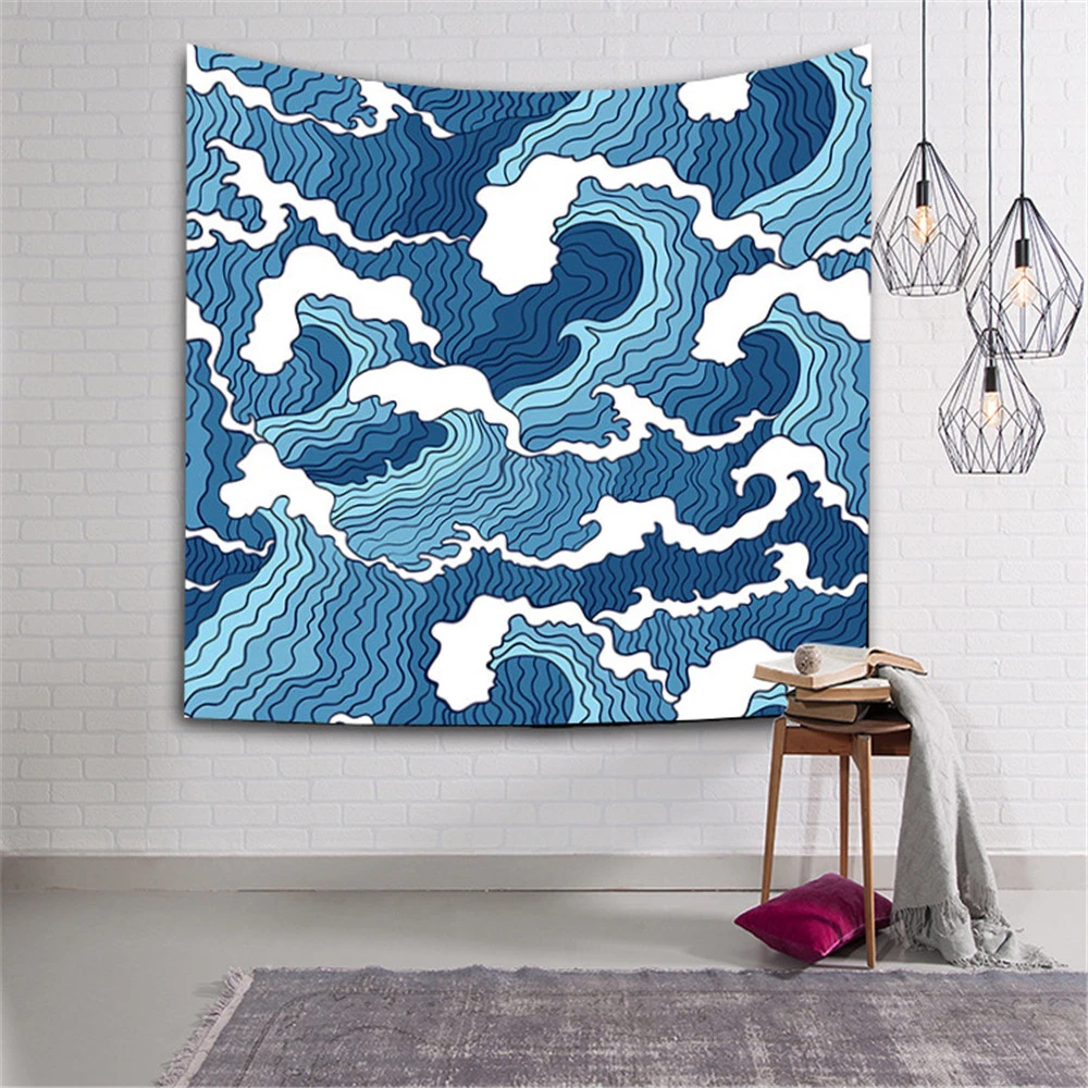 Japanese Ukiyoe Style Striped Tapestry Wall Hanging Home Decor Multi Use Geometry Sofa Carpet Cover Beach Blanket
Japanese Ukiyoe Style Striped Tapestry Wall Hanging Home Decor Multi Use Geometry Sofa Carpet Cover Beach Blanket