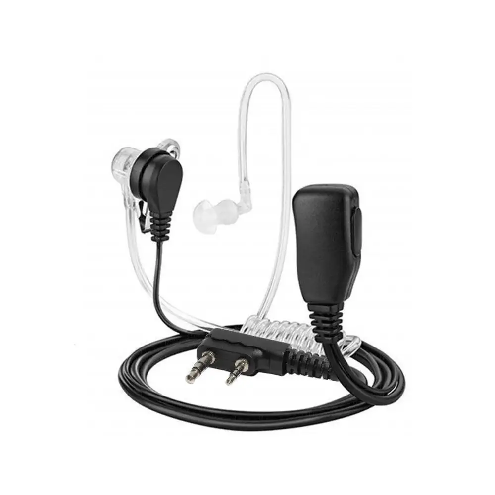 2 контактный скрытый акустический трубный наушники с PTT Mic K PLUG Walkie Talkies гарнитура