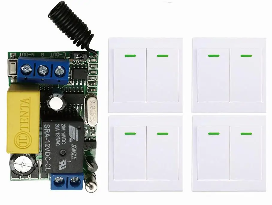 Mini Size AC220V 1CH digital Remote Control Switch Receiver Wall Transmitter Wireless Power Switch Radio Controlled Switch Relay
Mini Size AC220V 1CH digital Remote Control Switch Receiver Wall Transmitter Wireless Power Switch Radio Controlled Switch Relay