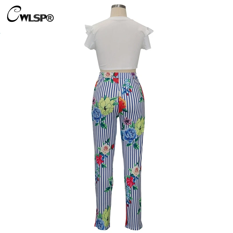 CWLSP 2018 Sexy Striped Printed Floral Woman Sets Crop Top With Full Pant Patchwork Lace Up Top Tracksuit Stellen Sie Ein QZ2831
CWLSP 2018 Sexy Striped Printed Floral Woman Sets Crop Top With Full Pant Patchwork Lace Up Top Tracksuit Stellen Sie Ein QZ2831