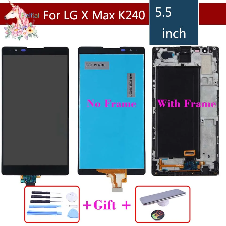 Original For LG X Max k240 K240H K240F LCD Touch Screen and Digitizer With Bezel Frame Assembly Replacement
Original For LG X Max k240 K240H K240F LCD Touch Screen and Digitizer With Bezel Frame Assembly Replacement