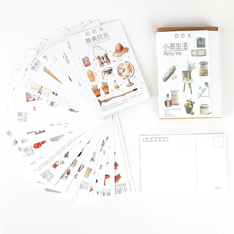30 Pcs/Set Creative Petty Life series Postcard/Greeting Card/Message Card/Birthday Letter Envelope Gift Card Two sizes
30 Pcs/Set Creative Petty Life series Postcard/Greeting Card/Message Card/Birthday Letter Envelope Gift Card Two sizes