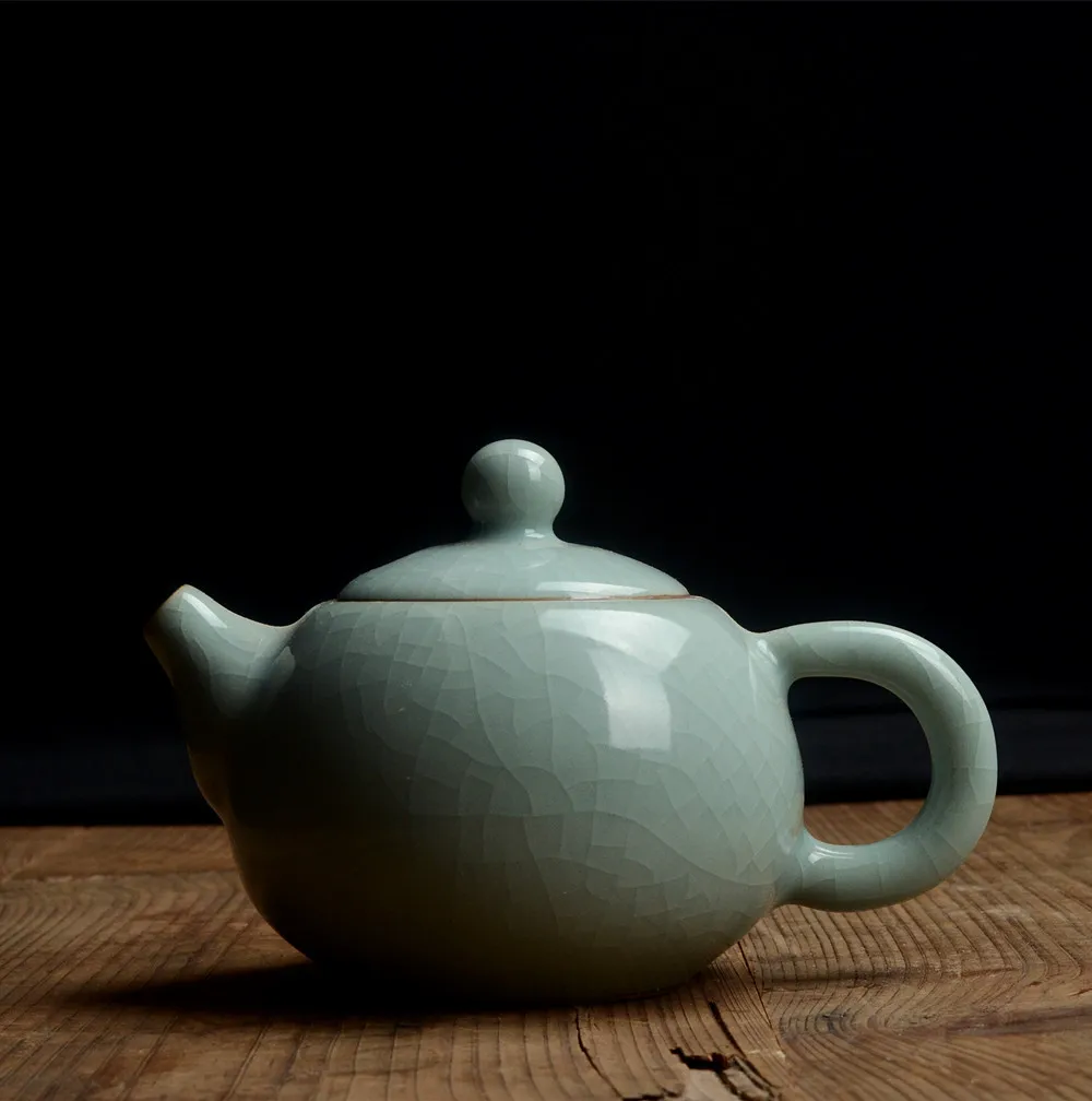 Longquan celadon small teapot ice crack glaze ceramic kungfu teaset tea pot about 140ML Onsale~ | Дом и сад