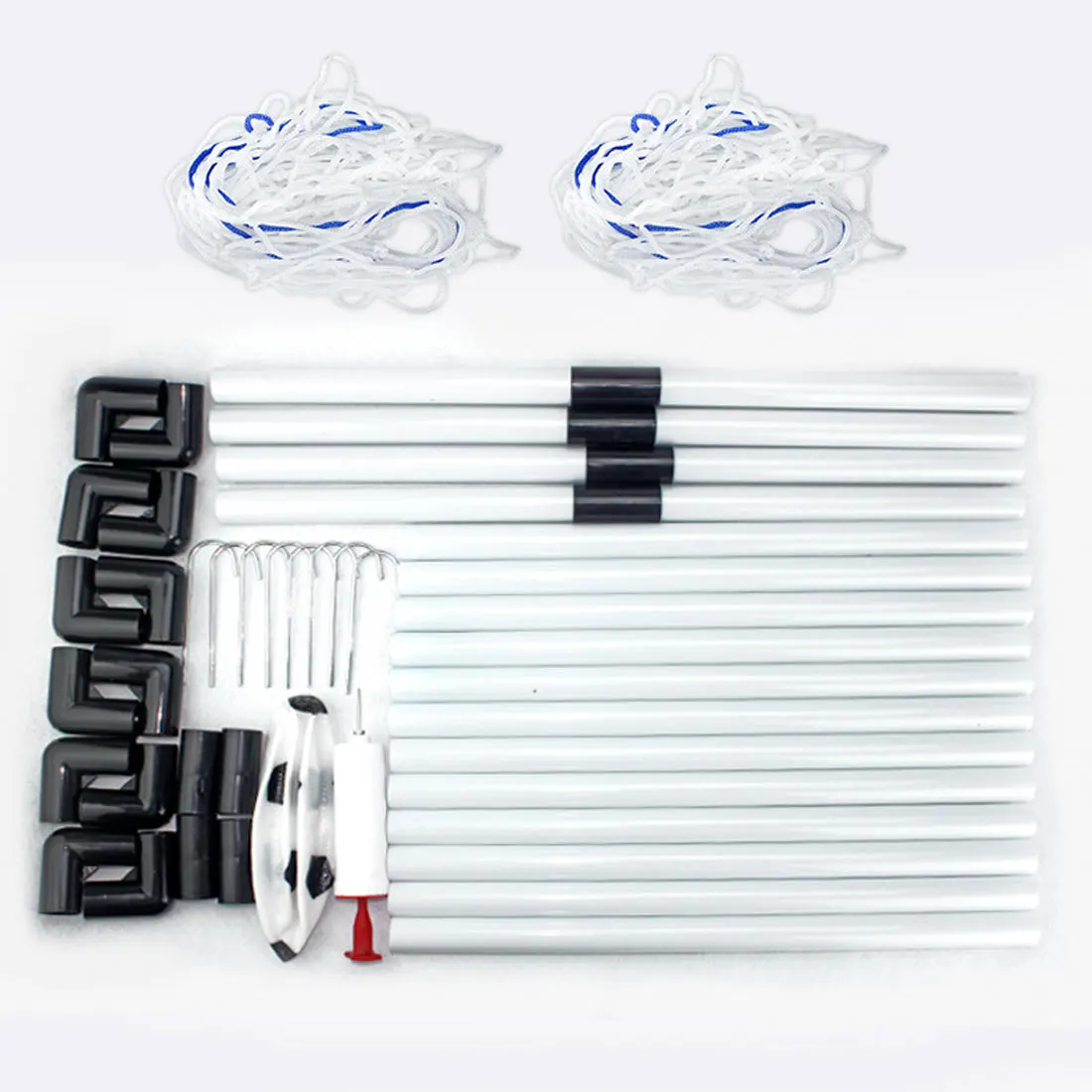 New 2 Sets Detachable DIY Children Sports Soccer Goals Practice Scrimmage Game Football Gate DIY White With Soccer Ball and Pump
New 2 Sets Detachable DIY Children Sports Soccer Goals Practice Scrimmage Game Football Gate DIY White With Soccer Ball and Pump