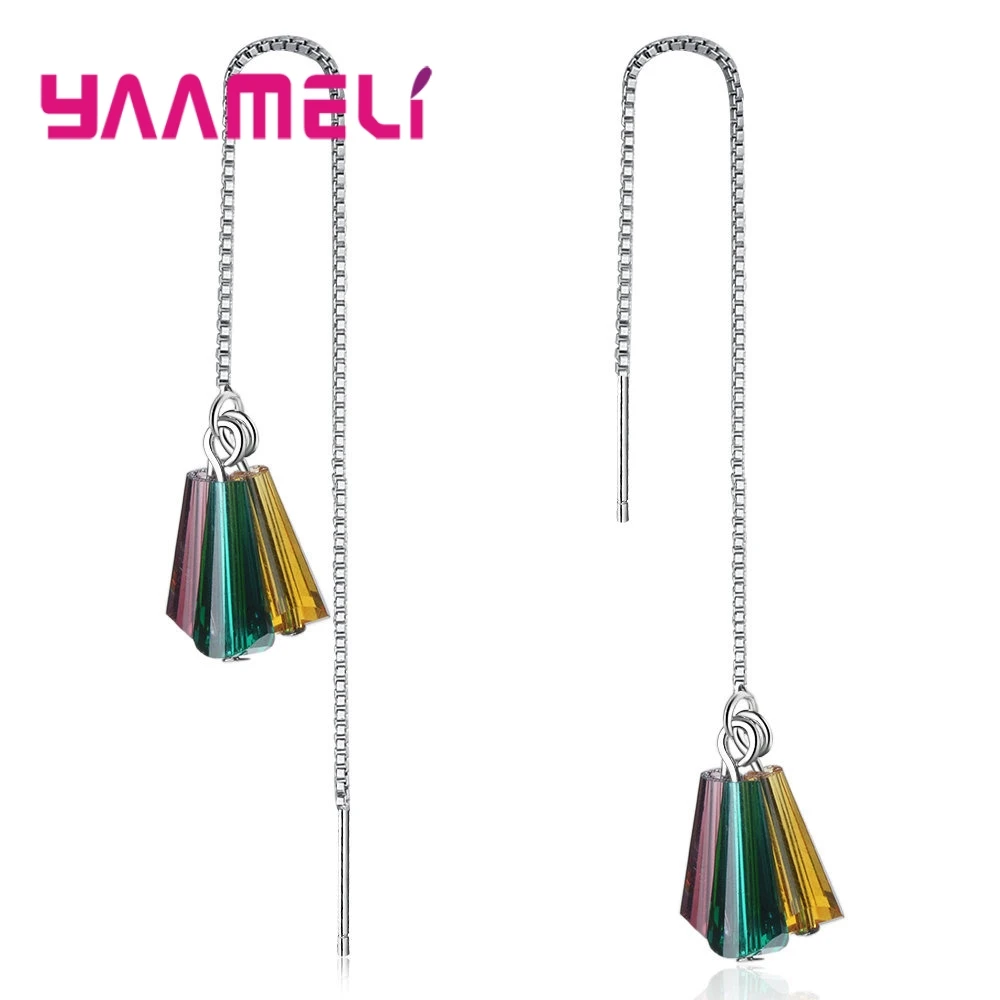 Sweet Coloured Glaze Drop Earring S925 Sterling Silver Long Tassel Ear Accessory for Women Female Ethnic Stylish Jewelry
Sweet Coloured Glaze Drop Earring S925 Sterling Silver Long Tassel Ear Accessory for Women Female Ethnic Stylish Jewelry