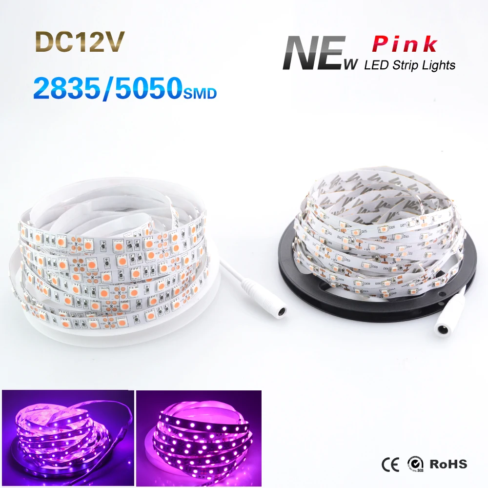 Vacamm Pink LED Strip 5M 5050/3528SMD 300Leds DC12V Light String High Brightness Indoor Fleixble Tape For Home No-Waterproof
Vacamm Pink LED Strip 5M 5050/3528SMD 300Leds DC12V Light String High Brightness Indoor Fleixble Tape For Home No-Waterproof