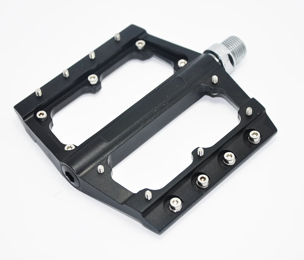 High strength sealed bearing durable CNC aluminum alloy movable grip pins platform MTB mountain bicycle pedal
High strength sealed bearing durable CNC aluminum alloy movable grip pins platform MTB mountain bicycle pedal