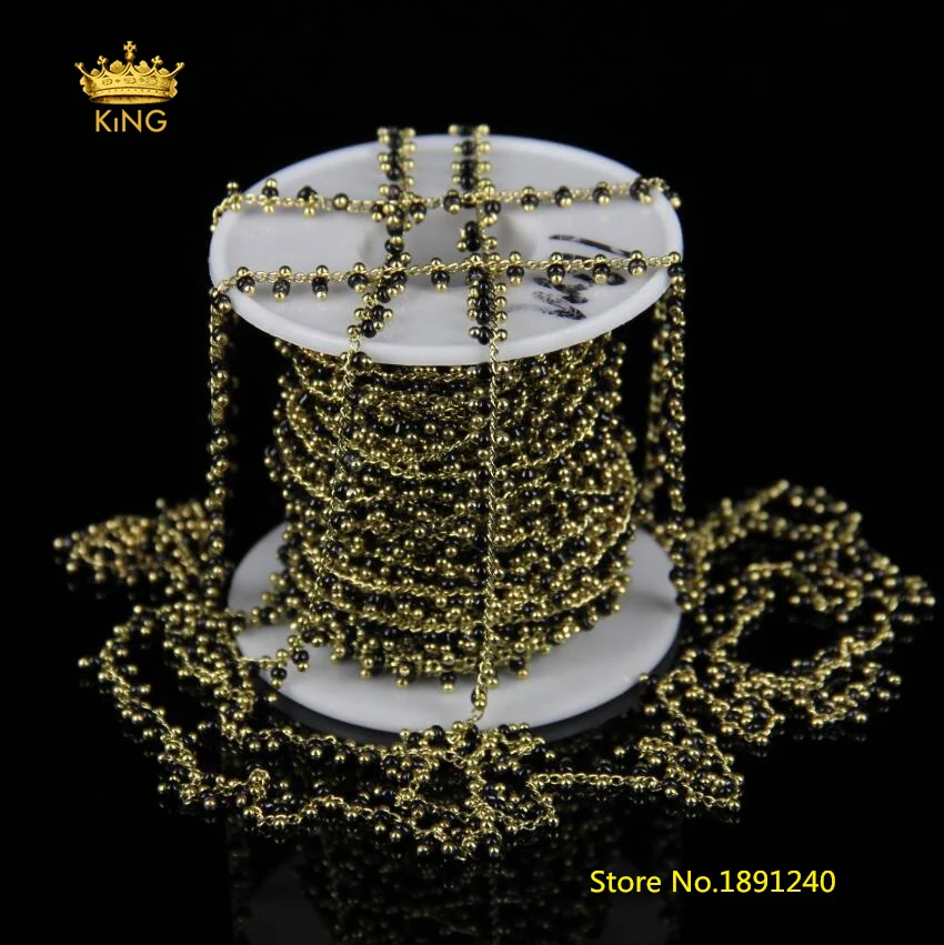 5Meters 2mm Black Glass Round Tiny Beads Chains Findings,Plated Gold Wire Wrapped Links Charms Glass Rosary Chains Jewelry HX094
5Meters 2mm Black Glass Round Tiny Beads Chains Findings,Plated Gold Wire Wrapped Links Charms Glass Rosary Chains Jewelry HX094