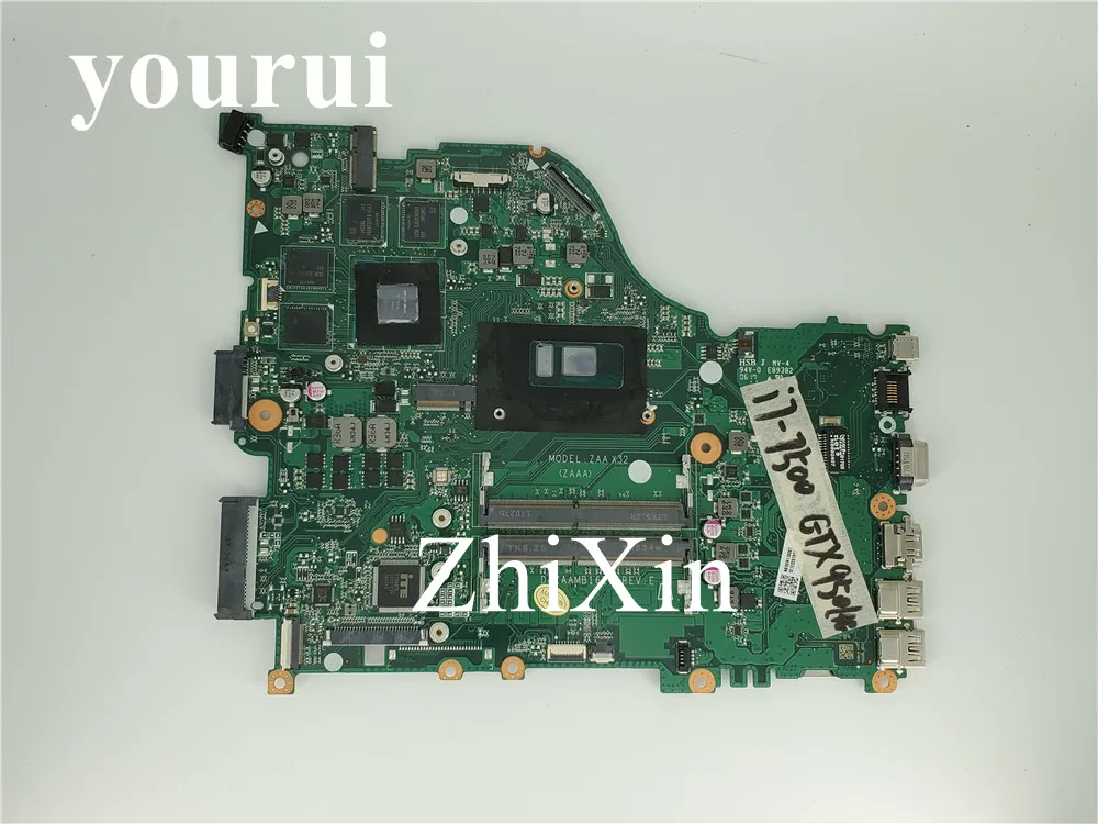 DAZAAMB16E0 Laptop motherboard NBGEN11006 NB.GEN11.006 for Acer Aspire E5-575G original mainboard I7-7500U GTX950M
DAZAAMB16E0 Laptop motherboard NBGEN11006 NB.GEN11.006 for Acer Aspire E5-575G original mainboard I7-7500U GTX950M