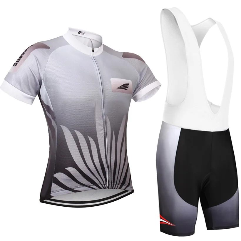 Nuevo Pro ciclismo Джерси 9D гель Baberos ropa gris hojas гоночная команда bici camisas flor bicicleta