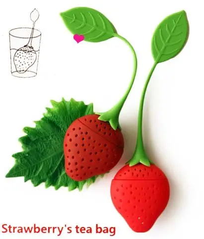 Strawberry shape TEA-Infuser-Diffuser-Bag-for loose & Herbal Tea,Tea making device, Silicone tea bags/pot/teaspoon
Strawberry shape TEA-Infuser-Diffuser-Bag-for loose & Herbal Tea,Tea making device, Silicone tea bags/pot/teaspoon