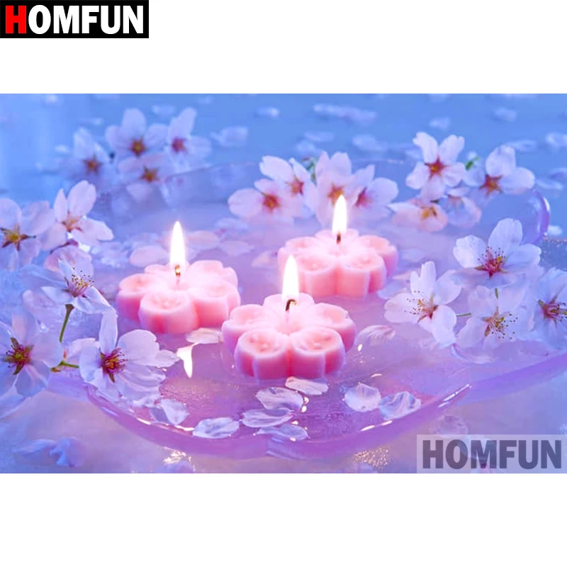 HOMFUN 5D DIY Diamond Painting Full Square/Round Drill "Candle flower" Embroidery Cross Stitch gift Home Decor Gift A09128
HOMFUN 5D DIY Diamond Painting Full Square/Round Drill "Candle flower" Embroidery Cross Stitch gift Home Decor Gift A09128