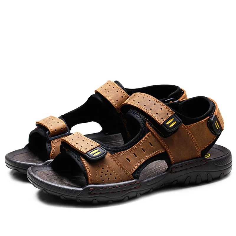 Men's sandals 2019 new summer breathable casual shoes male black brown beach sandal man fashion leather outdoor sandals for men
Men's sandals 2019 new summer breathable casual shoes male black brown beach sandal man fashion leather outdoor sandals for men