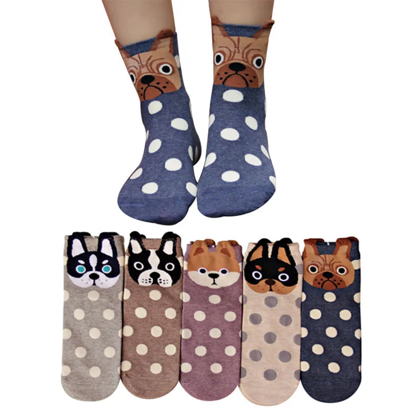 6pairs Womens Socks Meias Sox Fashion Spring Autumn Cute Dog Shaping Dots Comfort Sock Korean Cartoon Funny Woman Girl Art Socks
6pairs Womens Socks Meias Sox Fashion Spring Autumn Cute Dog Shaping Dots Comfort Sock Korean Cartoon Funny Woman Girl Art Socks