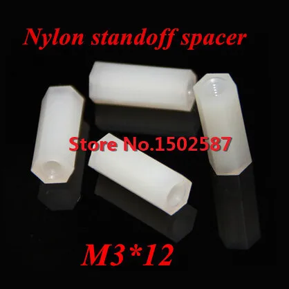 100pcs/lot M3*12 White Nylon Hex Standoff Spacer M3 Female * M3 Female Length 12mm
100pcs/lot M3*12 White Nylon Hex Standoff Spacer M3 Female * M3 Female Length 12mm
