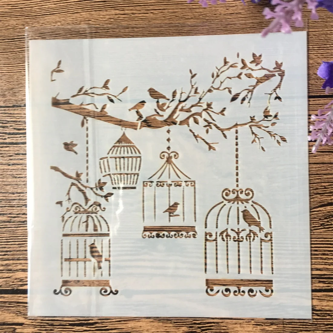2019 клетка 13x13 см DIY ремесло трафареты настенная живопись штампованная для