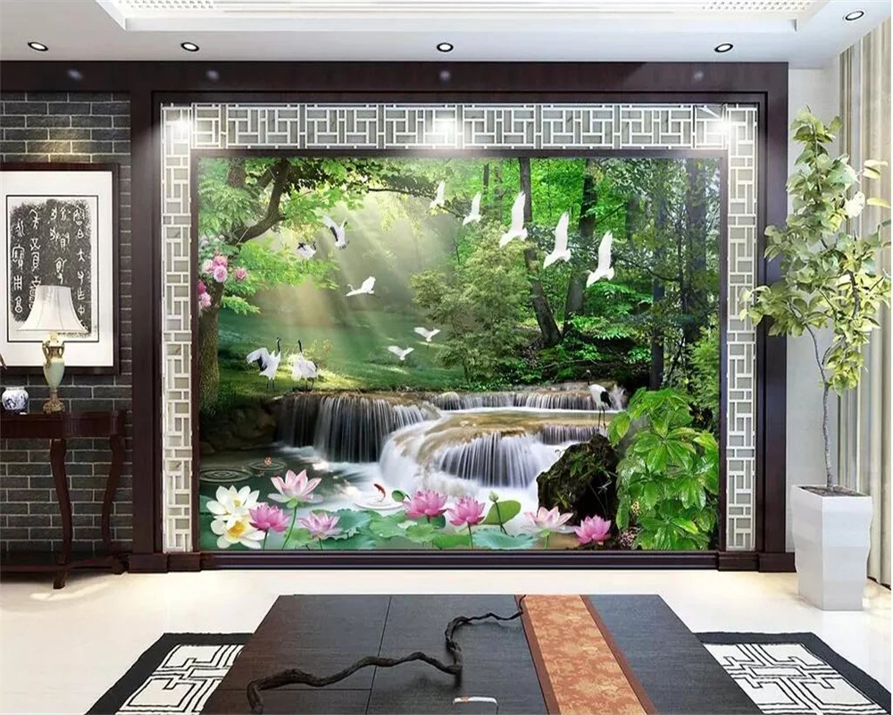 beibehang Custom wallpaper 3D mural modern fantasy forest water rich landscape landscape painting wall living room mural
beibehang Custom wallpaper 3D mural modern fantasy forest water rich landscape landscape painting wall living room mural