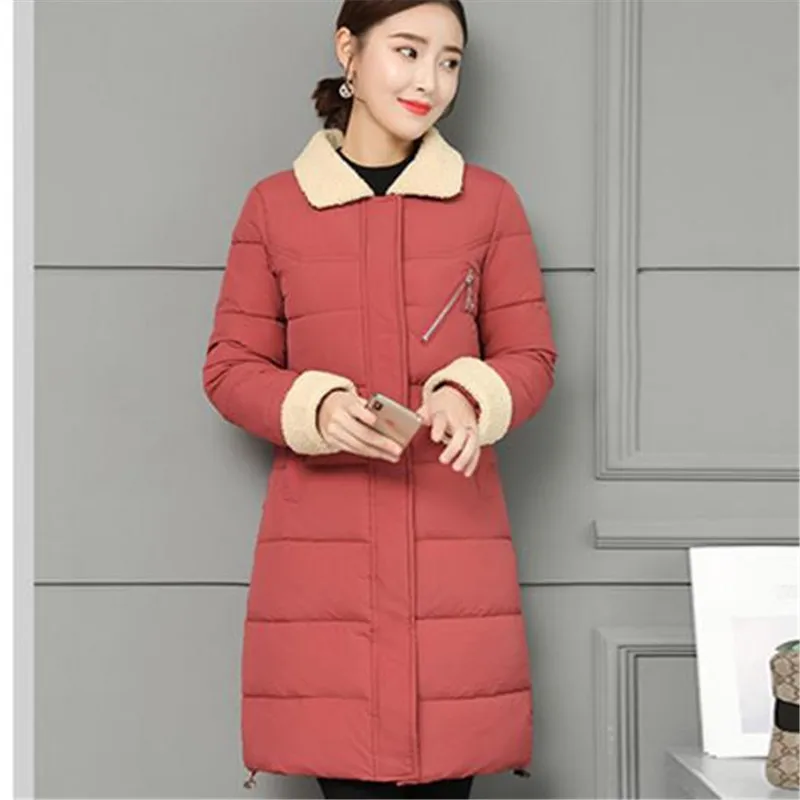 Women Winter Cotton Clothing Long Cotton Coat Female Lapel Jacket Warm Parka 2018 New Fashion Slim Plus Size Coat Female A0803
Women Winter Cotton Clothing Long Cotton Coat Female Lapel Jacket Warm Parka 2018 New Fashion Slim Plus Size Coat Female A0803