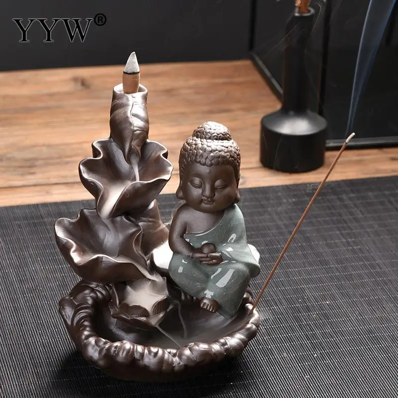 Backflow Incense Sticks Burner Cute Monk Incense Cones Holder Aroma Smoke Burner Incenso Censer Buddhist Handcrafts Home Decor
Backflow Incense Sticks Burner Cute Monk Incense Cones Holder Aroma Smoke Burner Incenso Censer Buddhist Handcrafts Home Decor
