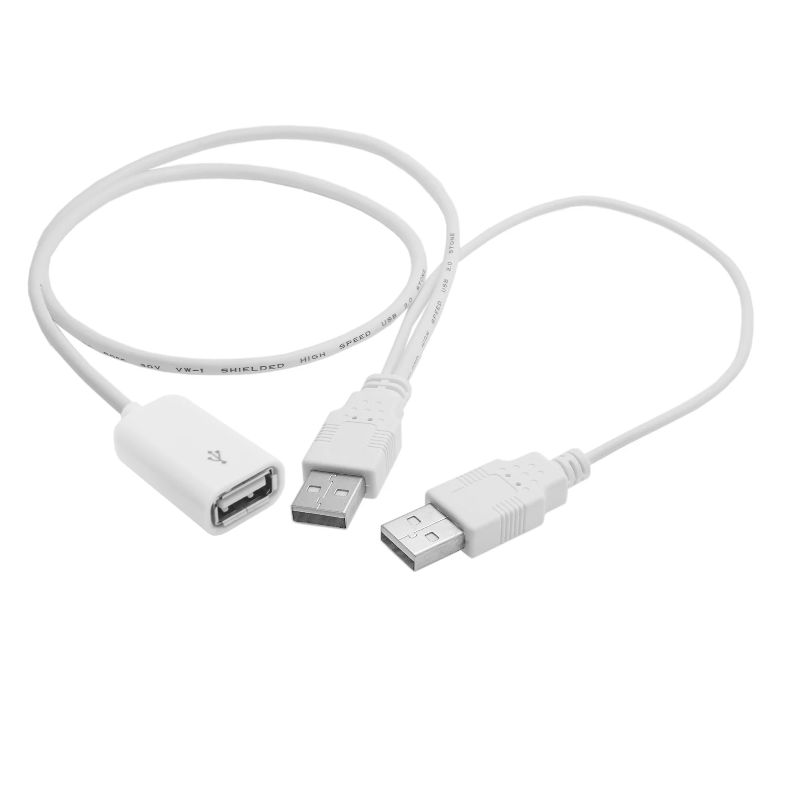 CYDZ Dual A Male to USB 2.0 Female Extra Power Data Y Extension Cable for 2.5" Mobile Hard Disk White
CYDZ Dual A Male to USB 2.0 Female Extra Power Data Y Extension Cable for 2.5" Mobile Hard Disk White