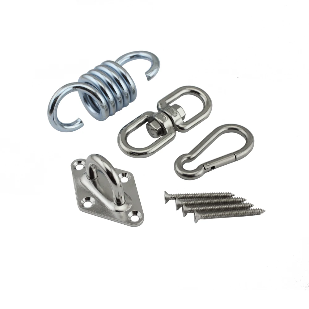 Stainless Hanging Chair Hardware Hammock Hook Ceiling Mount Spring Suspension Swing Hook Kit For Garden Swing Kit
Stainless Hanging Chair Hardware Hammock Hook Ceiling Mount Spring Suspension Swing Hook Kit For Garden Swing Kit