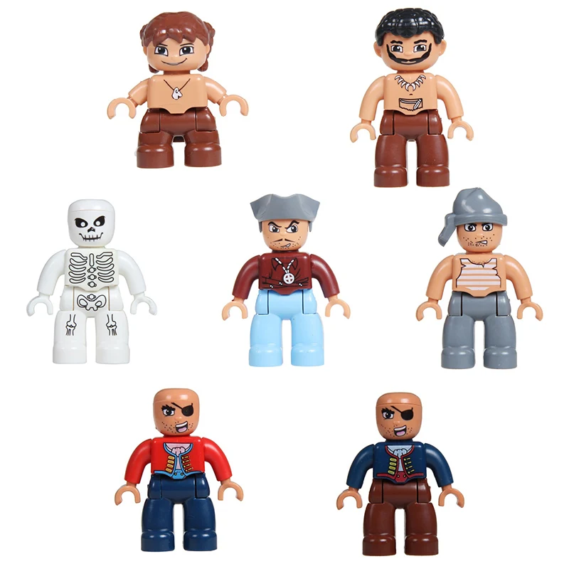 Pirate Adventure Worker Figure Big Particles Building Block City DIY Bricks Compatible Big Size Brick Accessory Boy Toy Kid Gift
Pirate Adventure Worker Figure Big Particles Building Block City DIY Bricks Compatible Big Size Brick Accessory Boy Toy Kid Gift