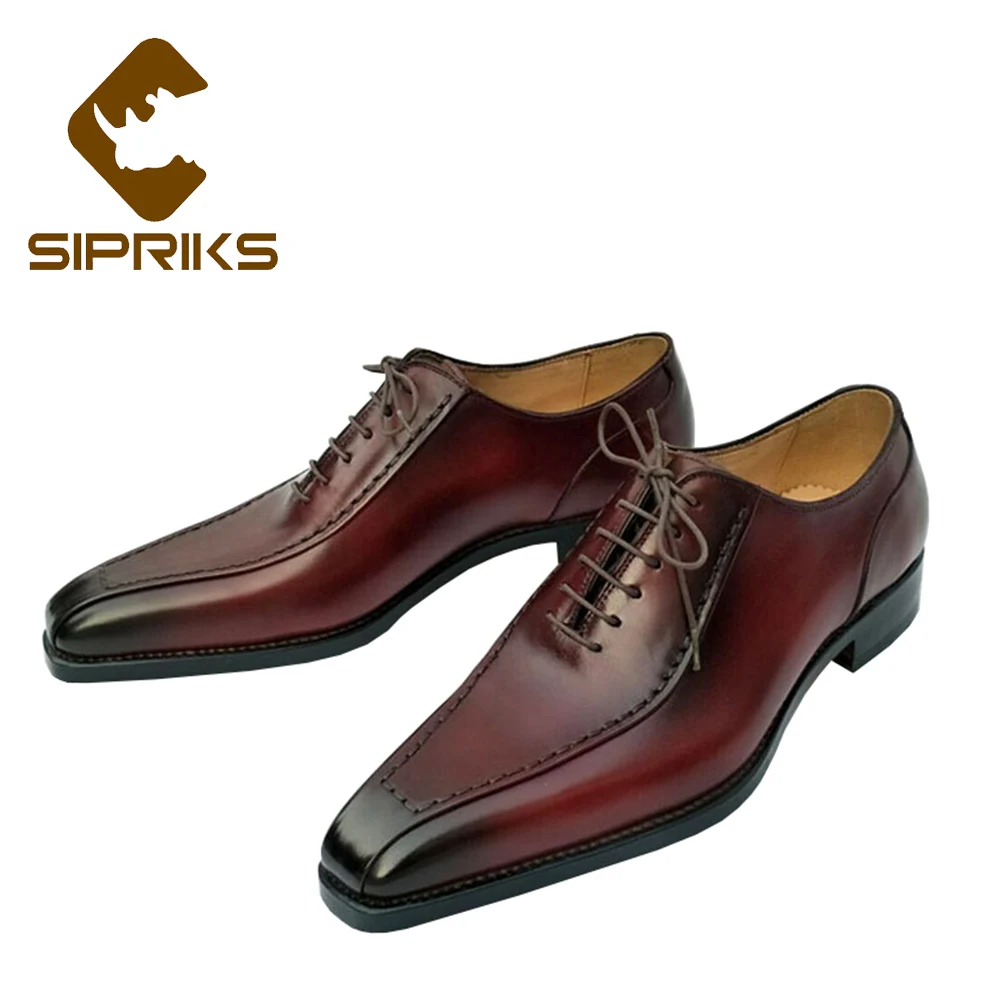 Sipriks Luxury Brand Patina Red Brown Oxfords Shoes For Men Classic Italian Handmade Goodyear Welted Dress Shoes Grooms Wedding
Sipriks Luxury Brand Patina Red Brown Oxfords Shoes For Men Classic Italian Handmade Goodyear Welted Dress Shoes Grooms Wedding