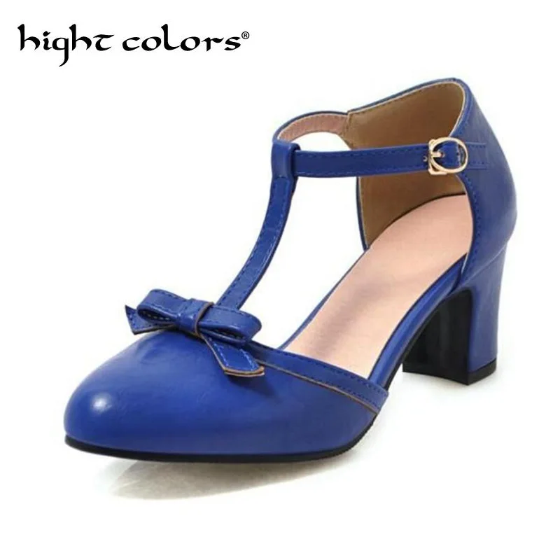 Women Pumps 2019 New Fashion Women's Shoes Sweet Bowknot Thick High Heel Shoes Side Hollow T-strap Women Sandals Size 34~43
Women Pumps 2019 New Fashion Women's Shoes Sweet Bowknot Thick High Heel Shoes Side Hollow T-strap Women Sandals Size 34~43