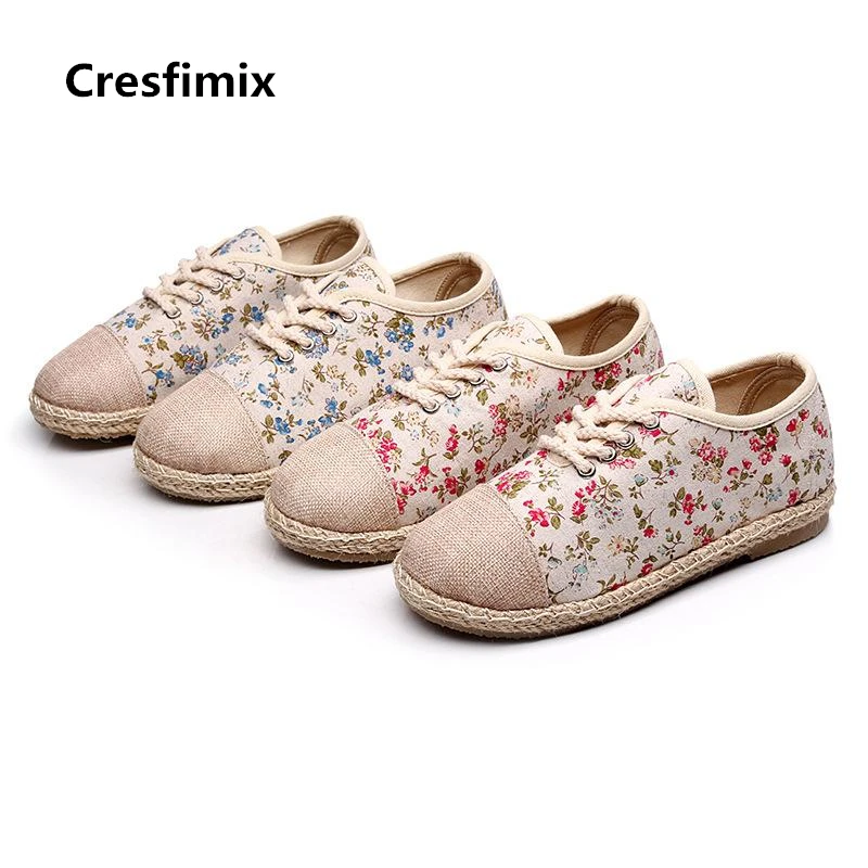 Cresfimix zapatos de mujer women fashion hemp floral flat shoes lady cute comfortable spring shoes female cool shoes a2179
Cresfimix zapatos de mujer women fashion hemp floral flat shoes lady cute comfortable spring shoes female cool shoes a2179