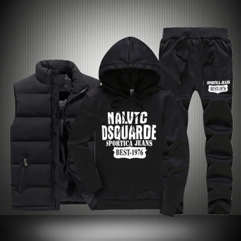 Autumn Winter 3 Pics Sports Set Men Hooded Thicken Down Coat Vest Sportwear Suits Fitness Clothing Sweatshirt Pants Male M-5XL
Autumn Winter 3 Pics Sports Set Men Hooded Thicken Down Coat Vest Sportwear Suits Fitness Clothing Sweatshirt Pants Male M-5XL