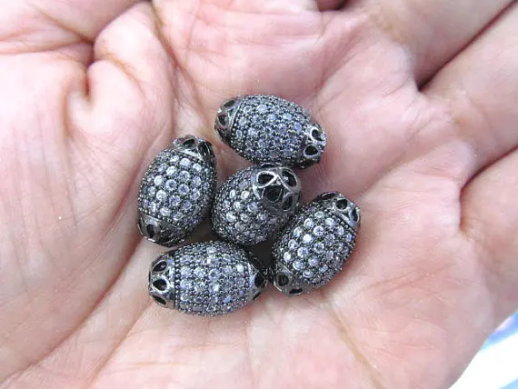 AAA GRADE 10pcs 10x16mm Micro Pave cubic zirconia beads Rice Barrel Drum silver gold gunmetal rose gold charm connector
AAA GRADE 10pcs 10x16mm Micro Pave cubic zirconia beads Rice Barrel Drum silver gold gunmetal rose gold charm connector