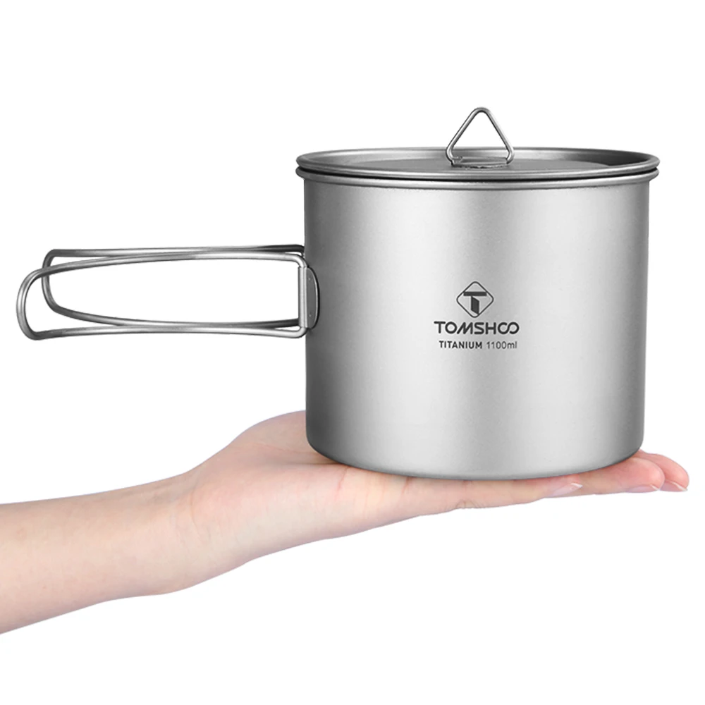 TOMSHOO 1100ml Outdoor Titanium Cup Mug Water Cup Tableware Outdoor Camping Cooking Pots Picnic Hanging Pot with Lid Handle
TOMSHOO 1100ml Outdoor Titanium Cup Mug Water Cup Tableware Outdoor Camping Cooking Pots Picnic Hanging Pot with Lid Handle