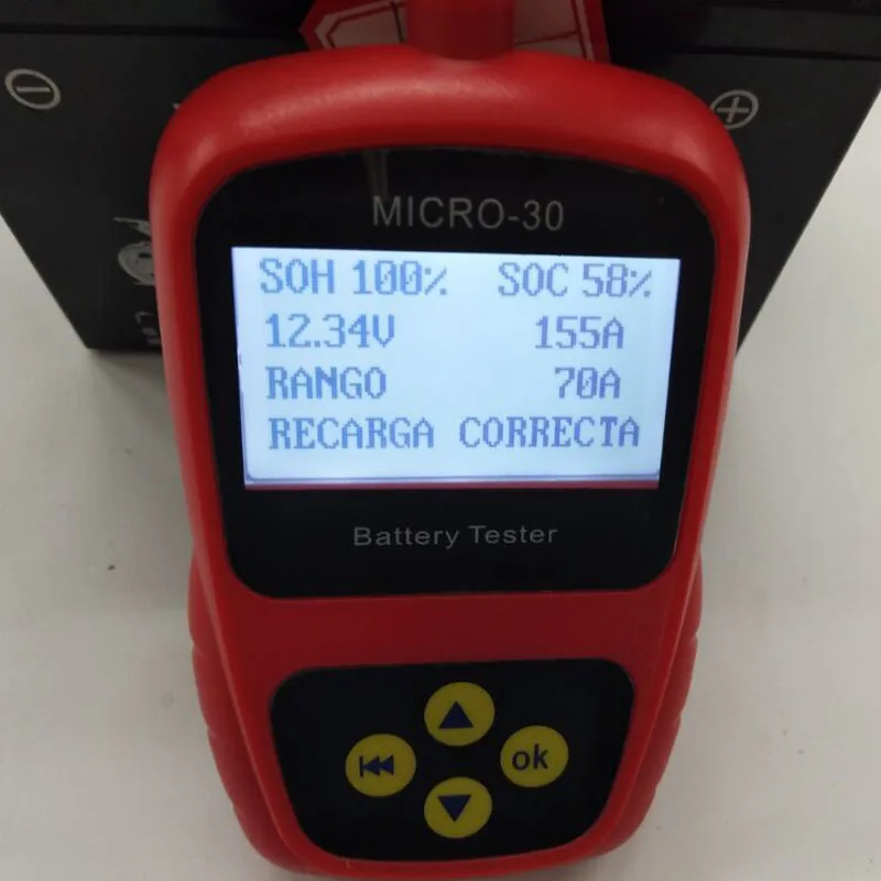 LANCOL Hand-held Motorcycle Battery Analyzer MICRO-30 Battery Tester 12v With Multi-Language For Bad Cell And Diagnostic Tool
LANCOL Hand-held Motorcycle Battery Analyzer MICRO-30 Battery Tester 12v With Multi-Language For Bad Cell And Diagnostic Tool