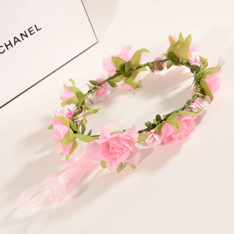 Wedding Flower Crown Holiday Headband Women White Rose Floral Head Wreath Bridesmaid Bridal Garland Headpiece Hair Accessories
Wedding Flower Crown Holiday Headband Women White Rose Floral Head Wreath Bridesmaid Bridal Garland Headpiece Hair Accessories
