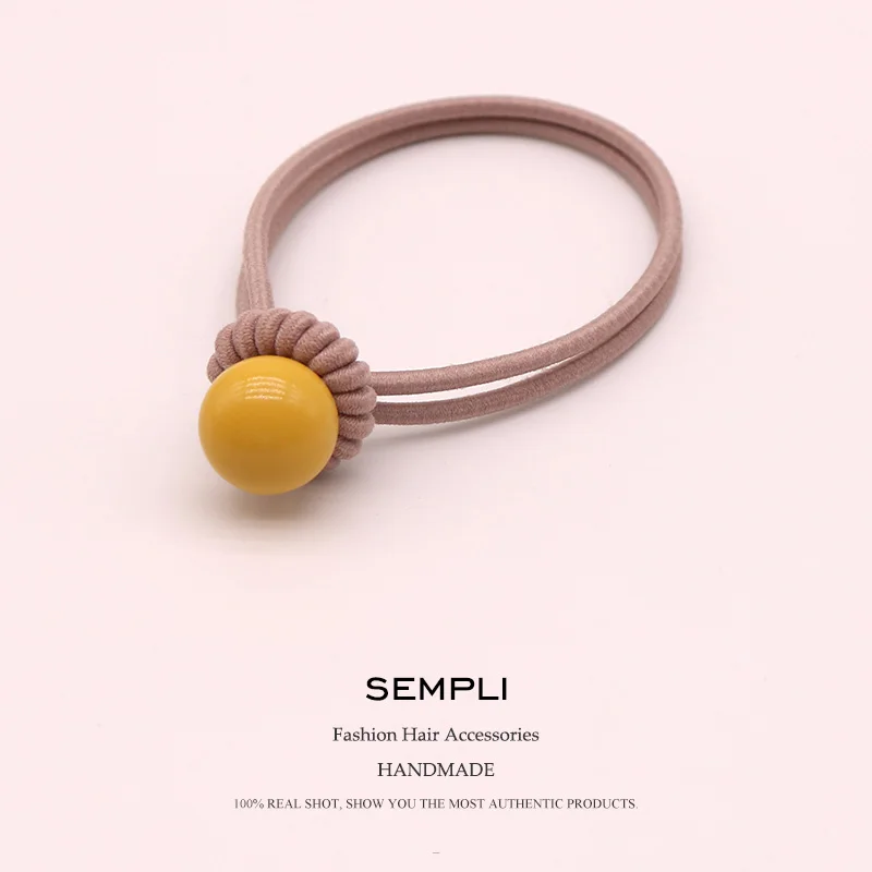 6 Colors High Elasticity Elastic Hair Bands For Women Hair Band Candy Color Beads Ponytail Kid Children Rubber Band Scrunchie
6 Colors High Elasticity Elastic Hair Bands For Women Hair Band Candy Color Beads Ponytail Kid Children Rubber Band Scrunchie