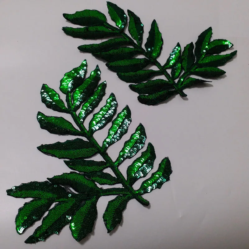 Fashion Green leaf sequins patches for clothing Embroidery leaves iron on patch high quality parches bordados para ropa
Fashion Green leaf sequins patches for clothing Embroidery leaves iron on patch high quality parches bordados para ropa