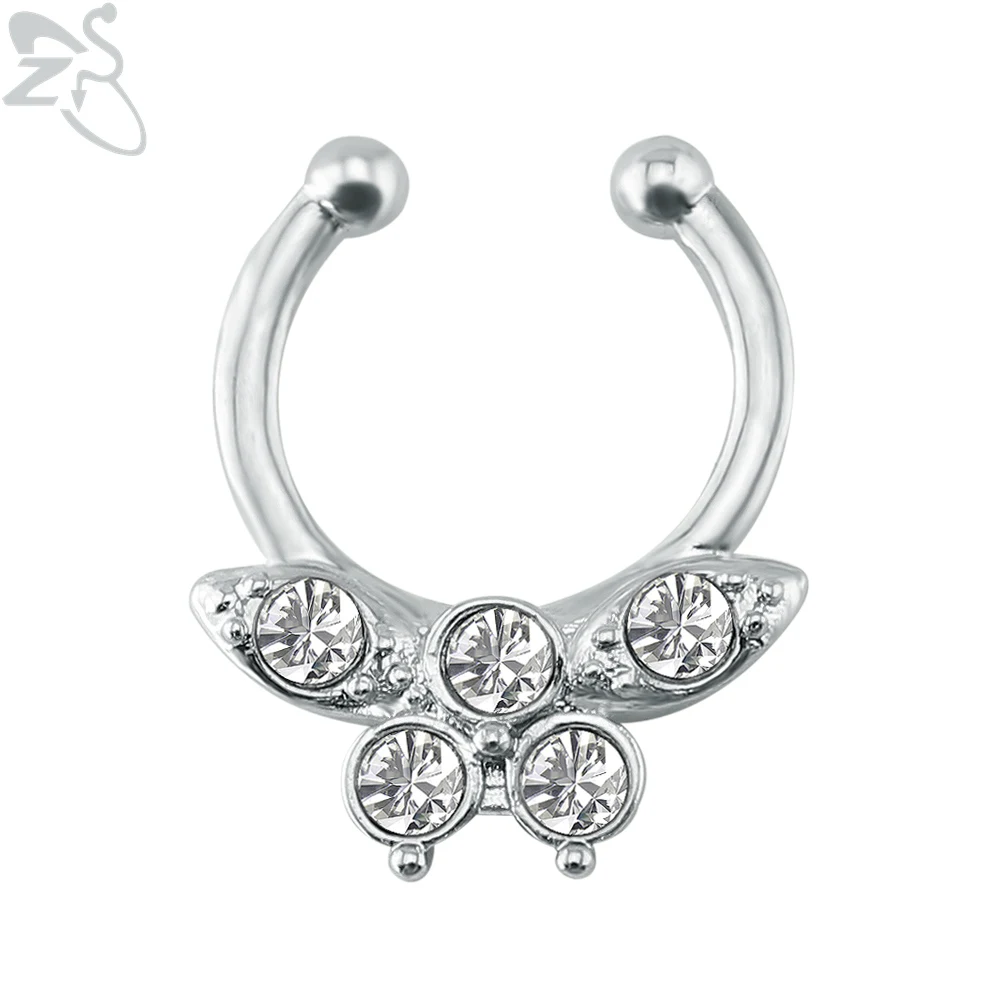 ZS Butterfly Crystal Fake Nose Ring Piercing Septum Falso Stainless Steel Fake Septum Falso Nariz Pircing Nariz
ZS Butterfly Crystal Fake Nose Ring Piercing Septum Falso Stainless Steel Fake Septum Falso Nariz Pircing Nariz