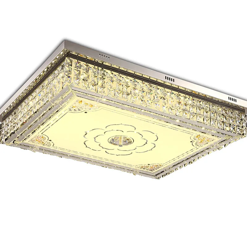 Living room headlight rectangular minimalist modern atmosphere home remote control LED ceiling lamp home luxury crystal lamps
Living room headlight rectangular minimalist modern atmosphere home remote control LED ceiling lamp home luxury crystal lamps