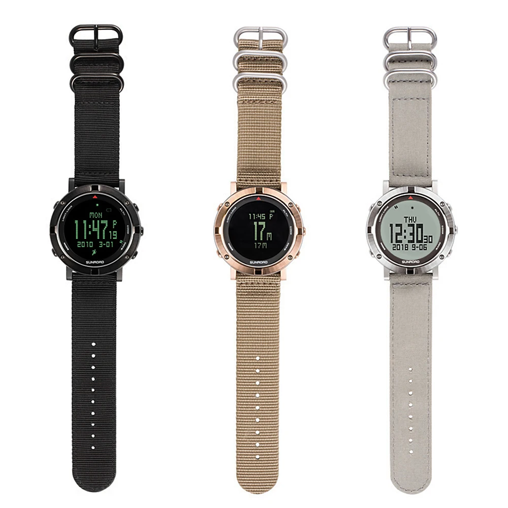 Men Outdoor Digital Sports Wrist Watch Heart Rate Monitor Pedometer Watch 5ATM Waterproof with Nylon Band
Men Outdoor Digital Sports Wrist Watch Heart Rate Monitor Pedometer Watch 5ATM Waterproof with Nylon Band