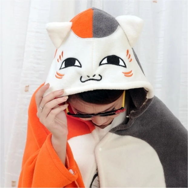Gismo PLUMO air conditioning blanket cartoon shawl cape coral velvet cloak cat teacher | Багаж и сумки