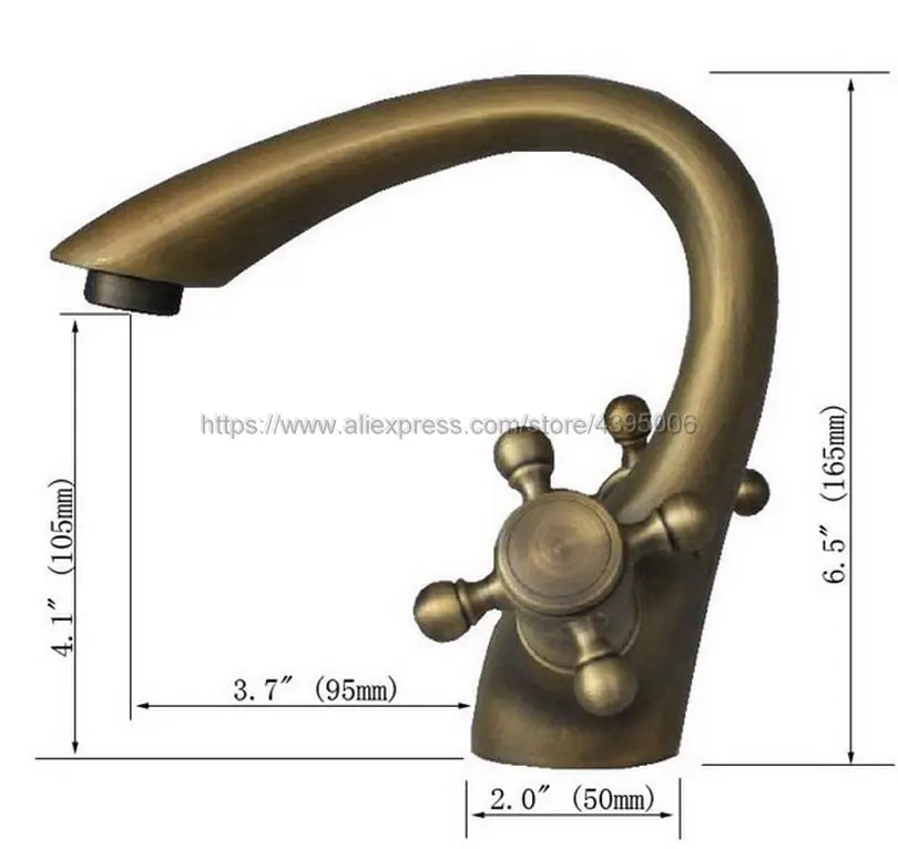 Basin Faucet Antique Brass Double Handles Bathroom Sink Faucet Single Hole Vanity Basin Mixer Tap Bnf109
Basin Faucet Antique Brass Double Handles Bathroom Sink Faucet Single Hole Vanity Basin Mixer Tap Bnf109