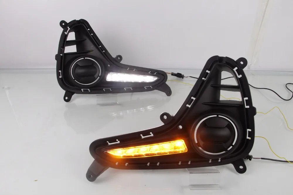 Qirun led drl daytime running light for Hyundai i10 2017-2018 with Dynamic moving yellow turn signal
Qirun led drl daytime running light for Hyundai i10 2017-2018 with Dynamic moving yellow turn signal