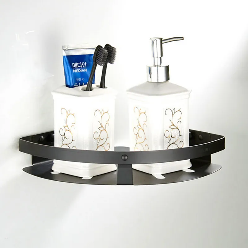 Free shipping Luxury black color 304 stainless steel bathroom corner shelf single and double layer storage bathroom rack
Free shipping Luxury black color 304 stainless steel bathroom corner shelf single and double layer storage bathroom rack