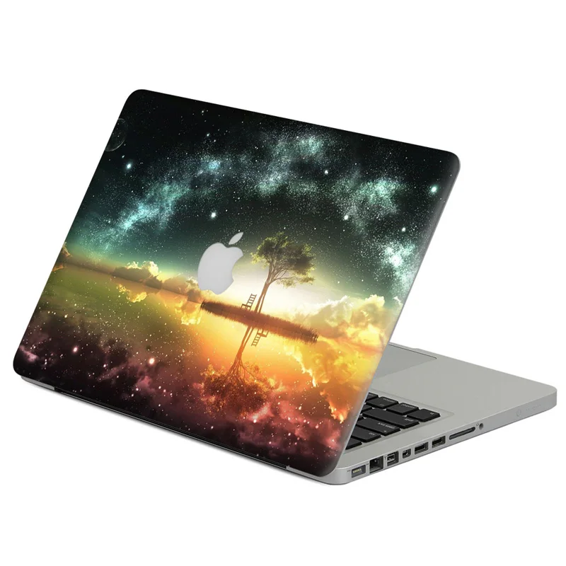 Наклейка на ноутбук дерево под красивым небом Виниловая наклейка для MacBook Air Pro