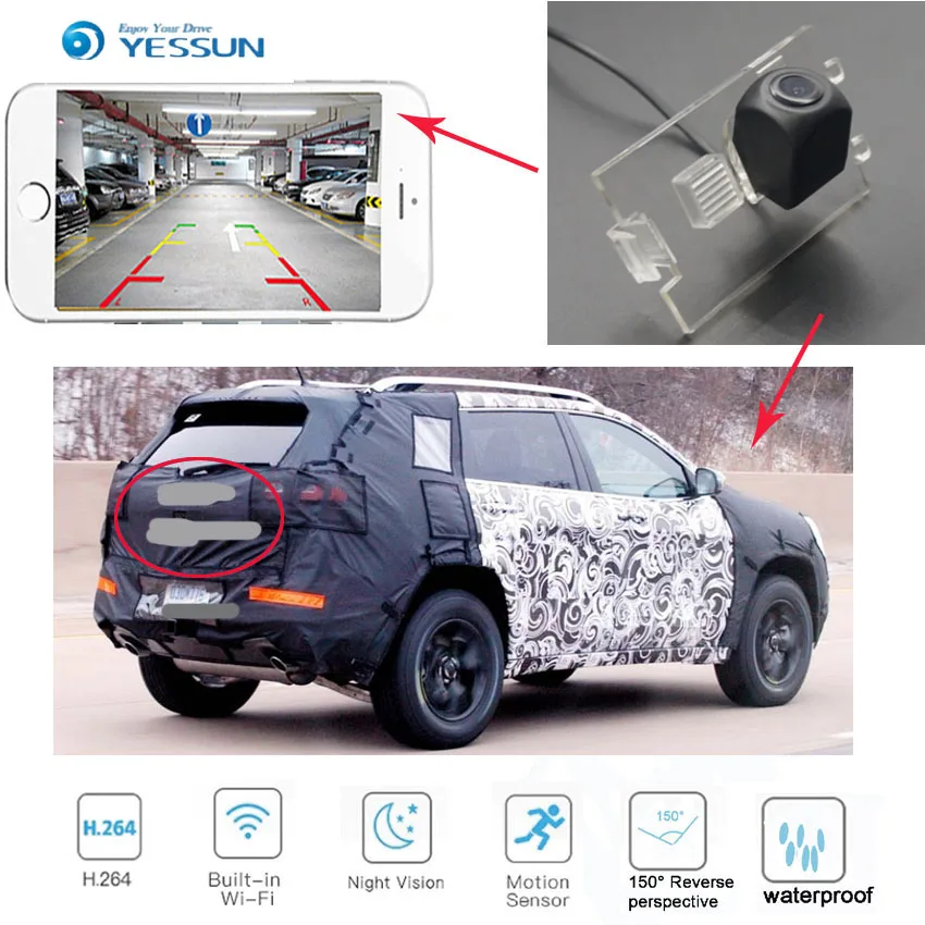 Автомобильная камера заднего вида YESSUN, WIFI, для Dodge Caliber 2007 ~ 2012, 5D, CCD, HD, беспроводная камера ночного видения, резервная камера
Автомобильная камера заднего вида YESSUN, WIFI, для Dodge Caliber 2007 ~ 2012, 5D, CCD, HD, беспроводная камера ночного видения, резервная камера